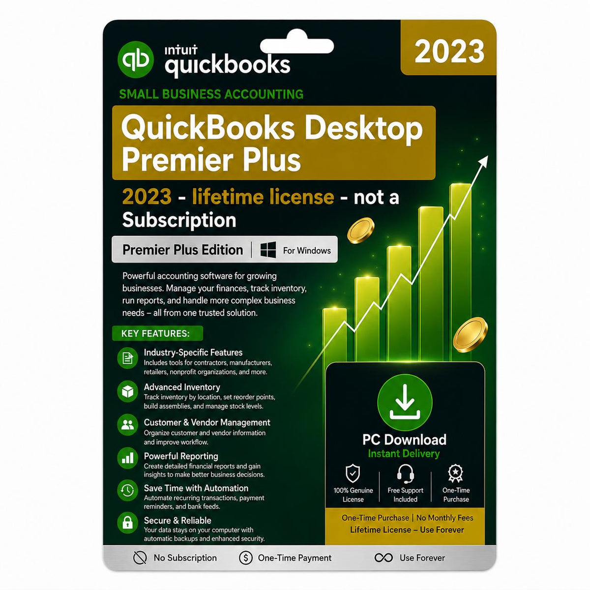 QuickBooks Desktop Premier Plus 2023 – Lifetime License